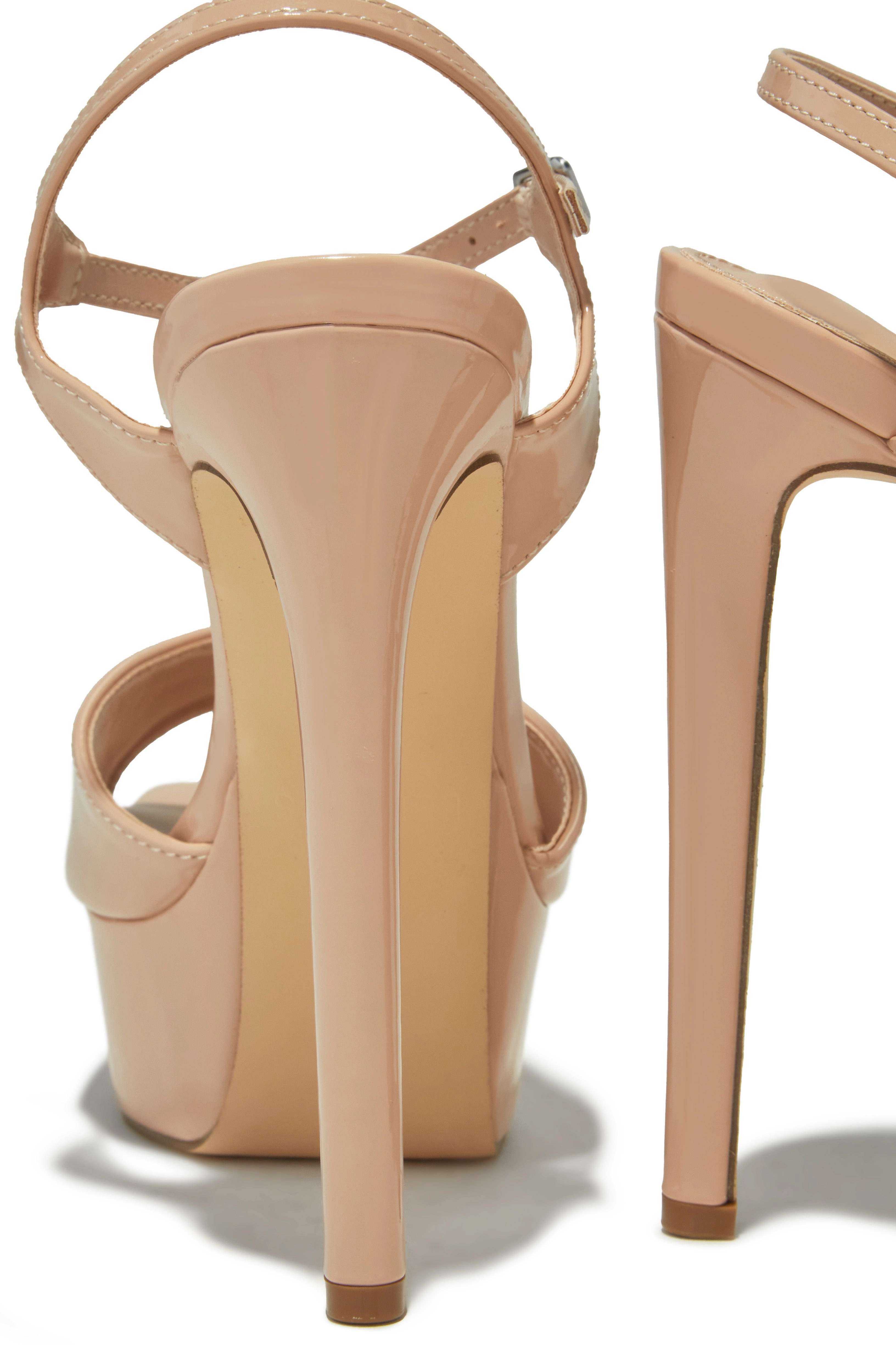 Paulina Platform High Heels - Nude