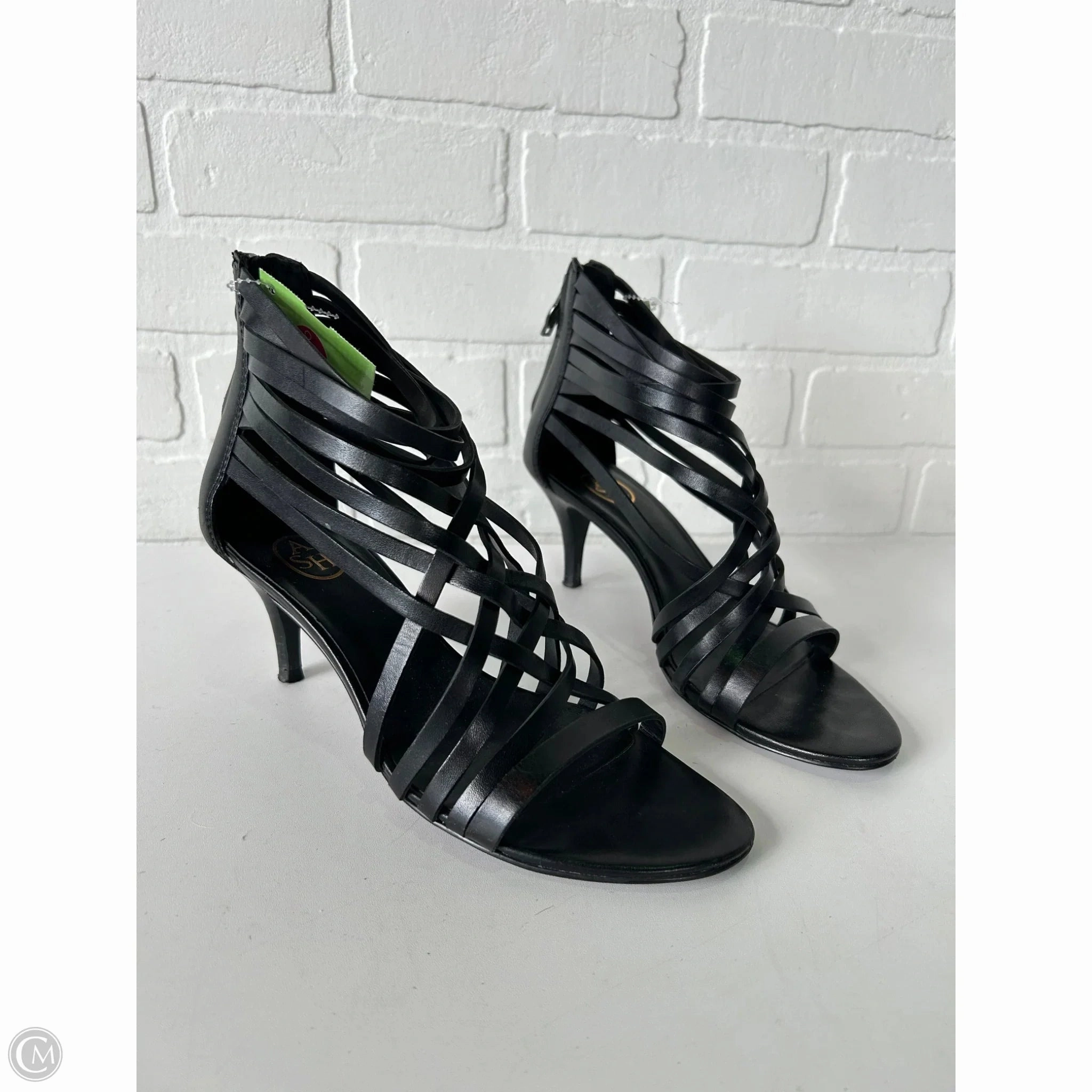 Sandals Heels Kitten By Ash In Black, Size: 7