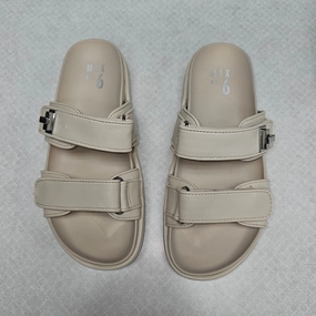 Sandals Heels Platform By Mix No 6 In Cream, Size:6.5