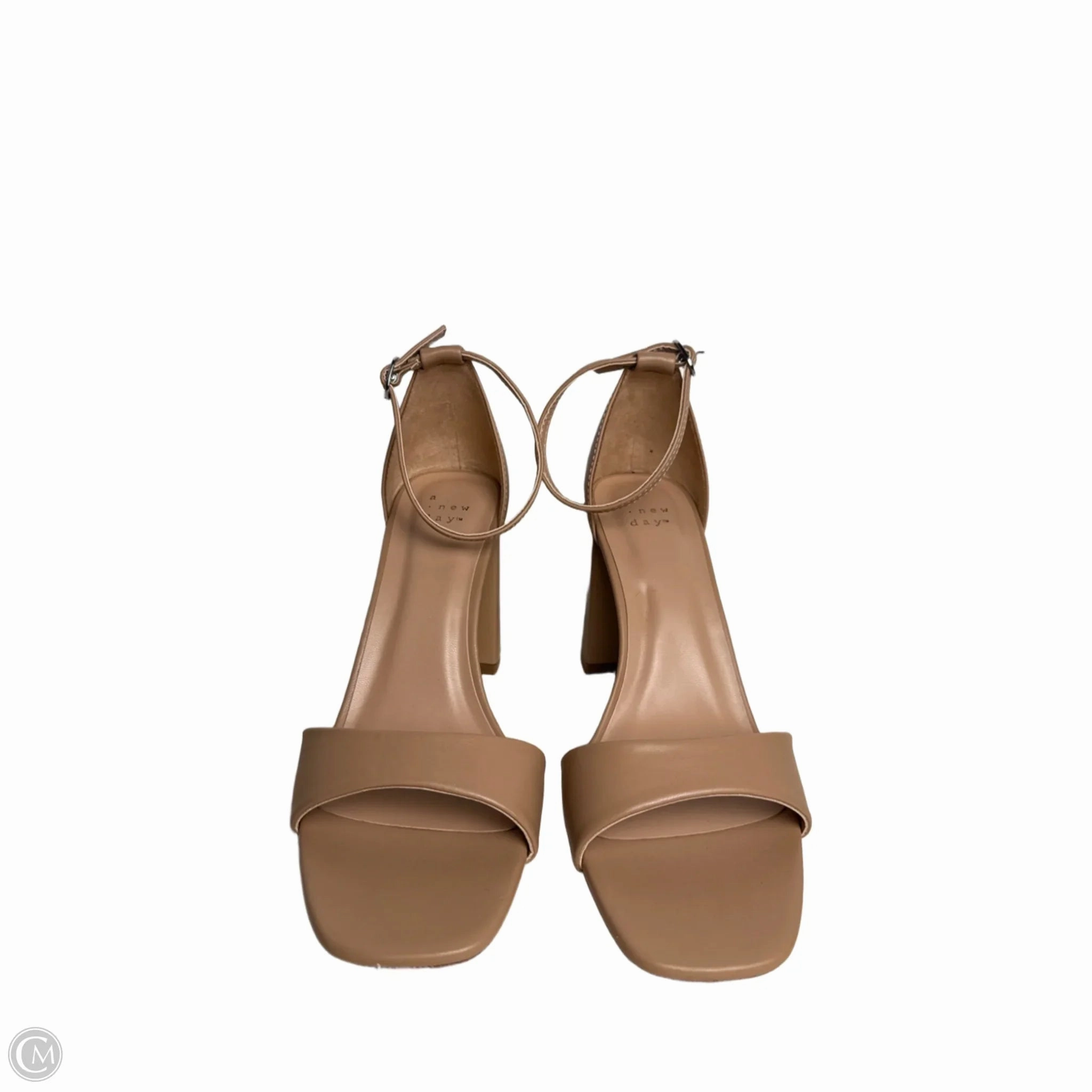 Shoes Heels Block By A New Day In Tan, Size: 9.5