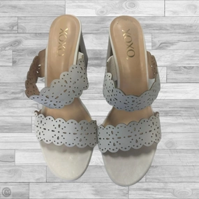Shoes Heels Block By Xoxo In White, Size: 10