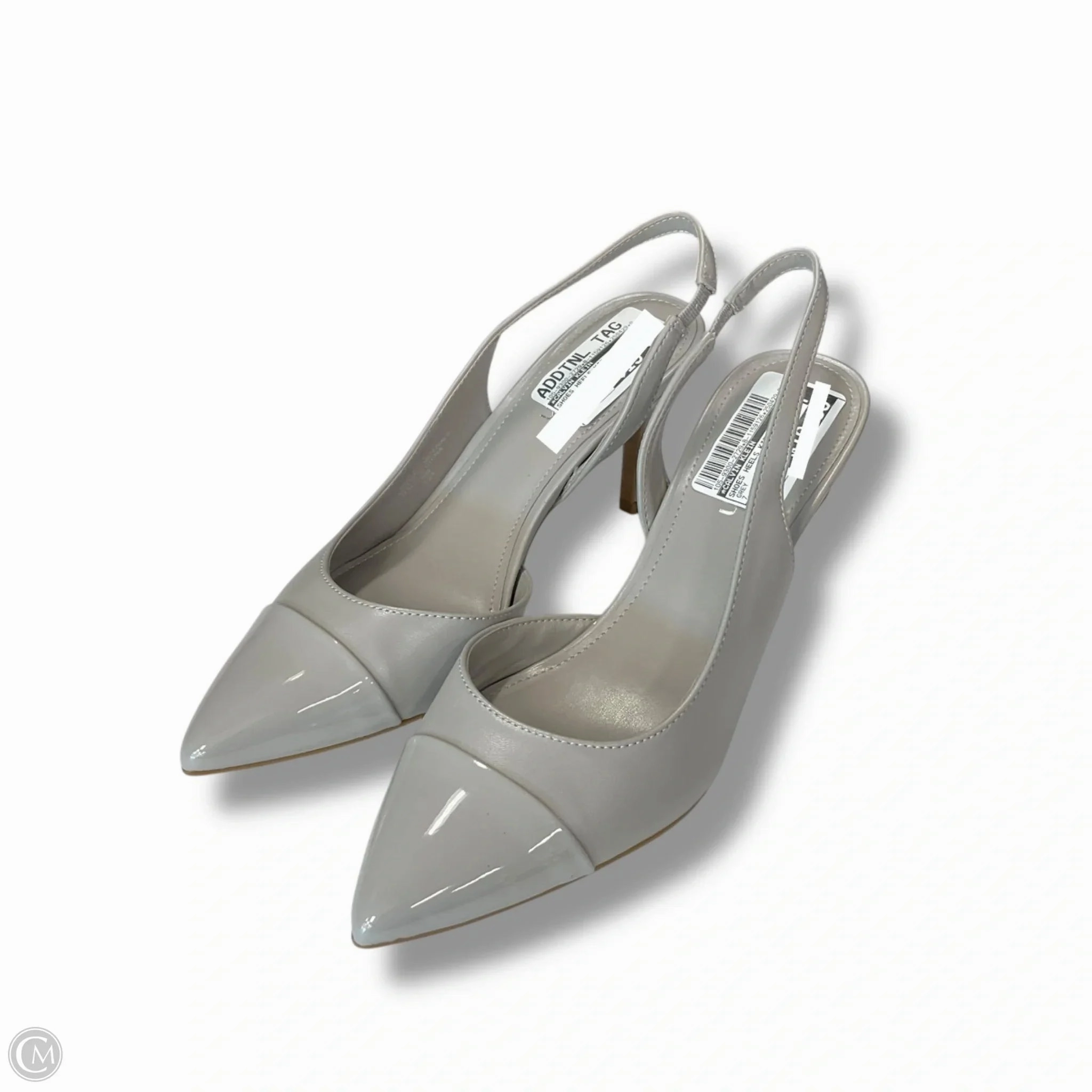 Shoes Heels Kitten By Calvin Klein In Grey, Size: 7