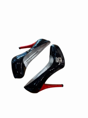Shoes Heels Stiletto By Clothes Mentor In Black & Red, Size: 9.5