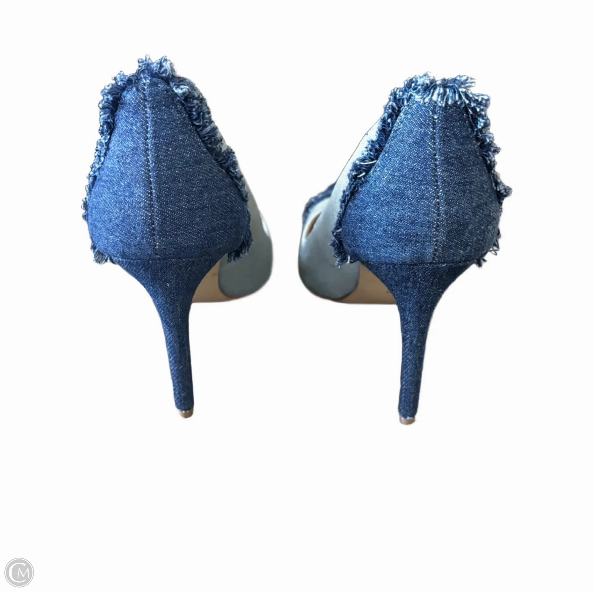 Shoes Heels Stiletto By Daya by Zandaya In Blue Denim, Size: 6.5