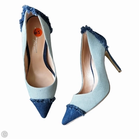Shoes Heels Stiletto By Daya by Zandaya In Blue Denim, Size: 6.5