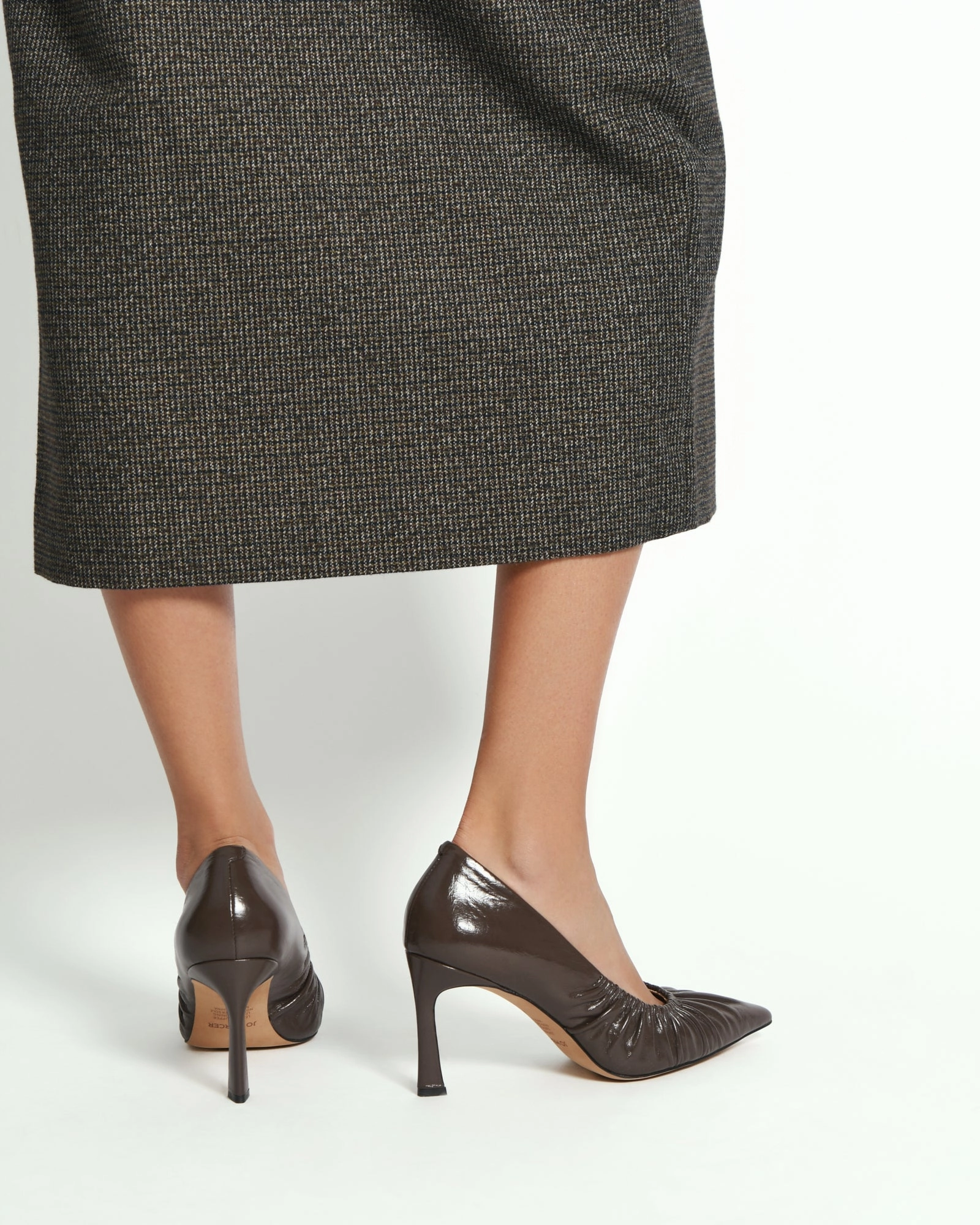 SINCLAIR HIGH HEELS DARK RYE LEATHER