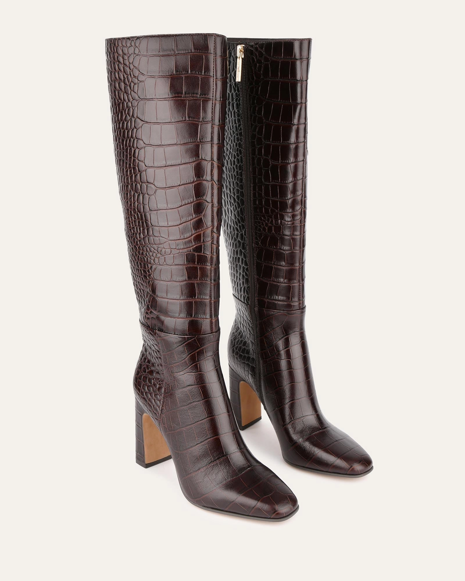 STORMI KNEE BOOTS CHOCOLATE CROC
