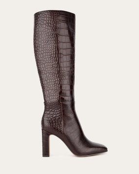 STORMI KNEE BOOTS CHOCOLATE CROC