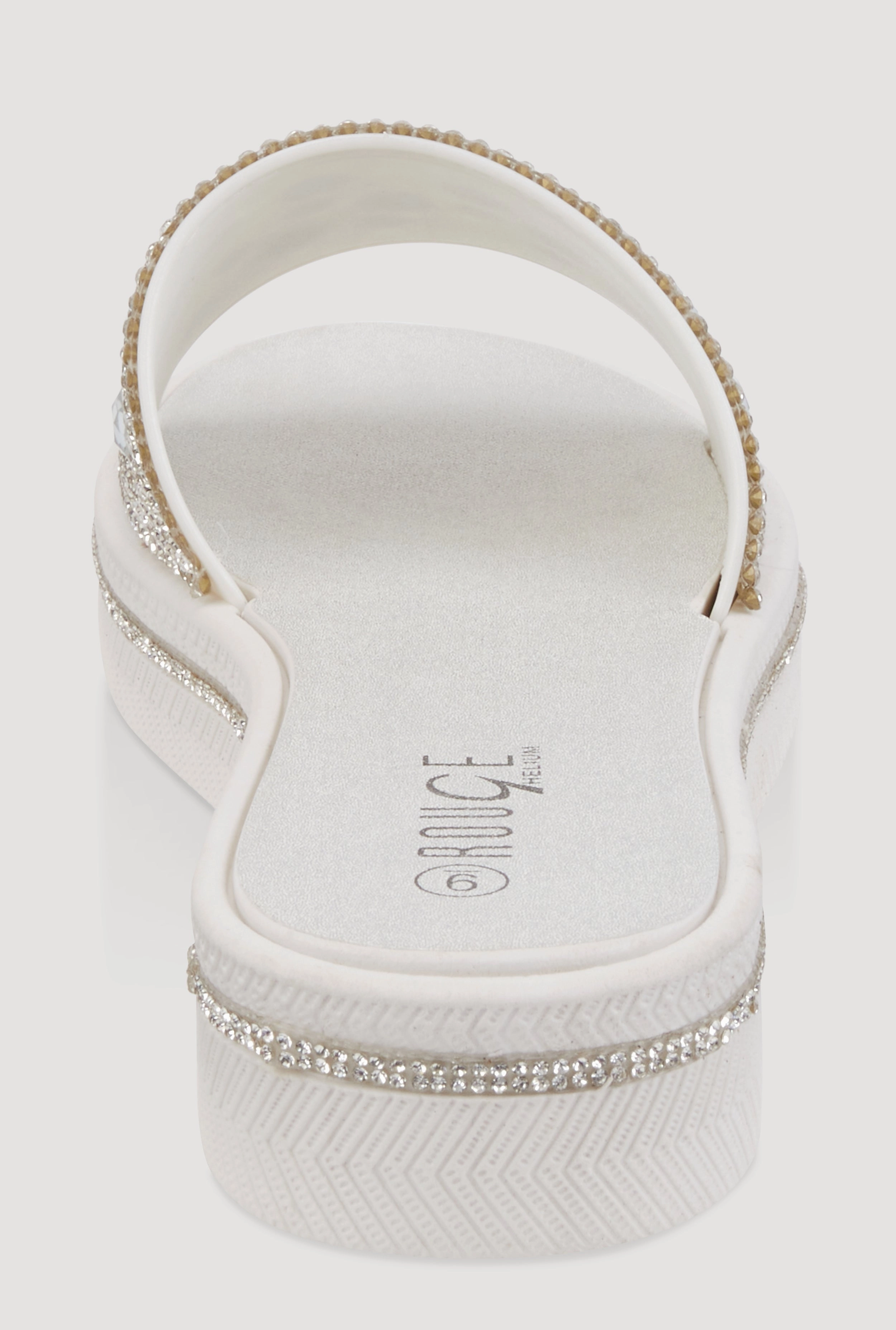 Studded Band Open Toe Slide Sandals