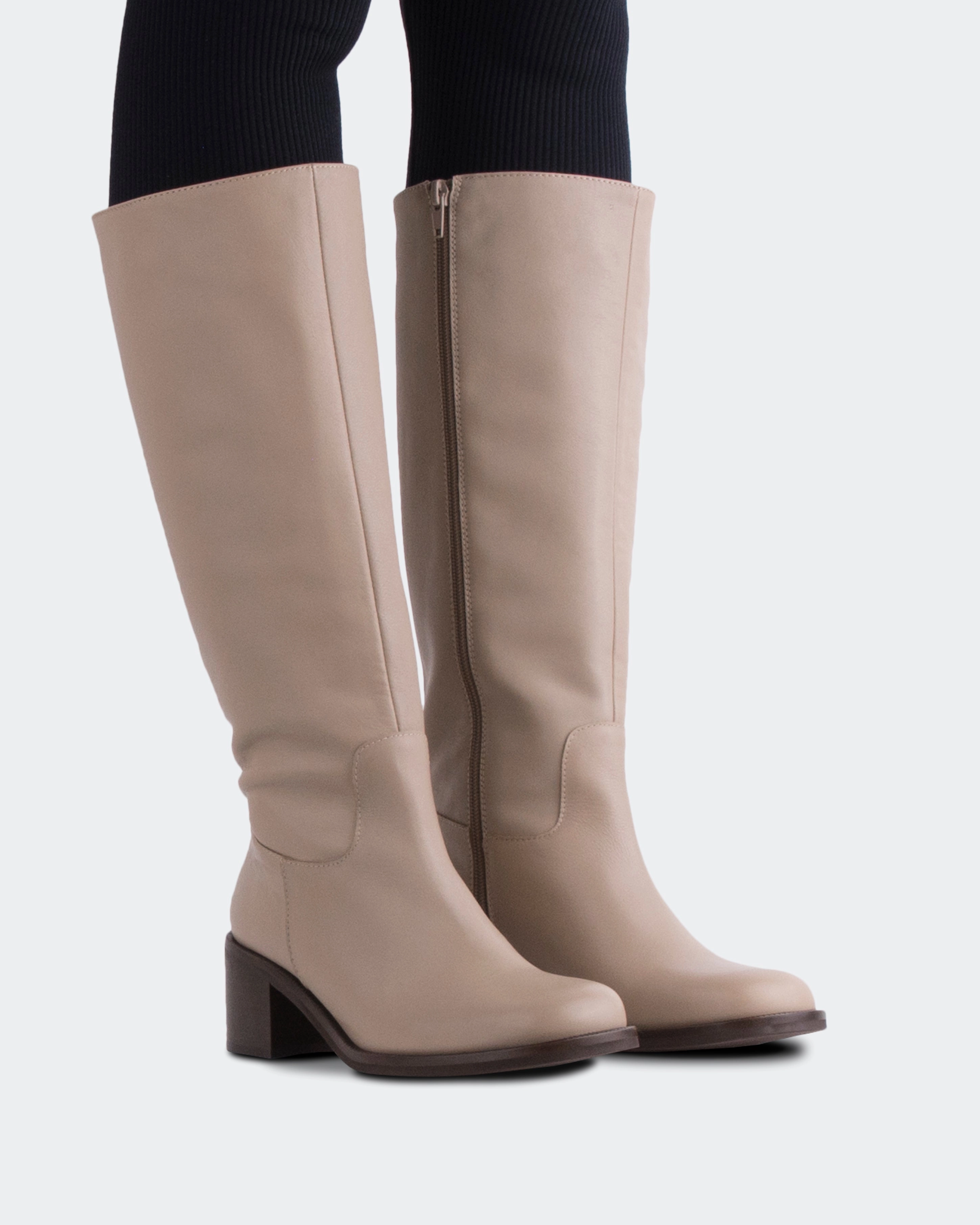 Svetlana Taupe Leather