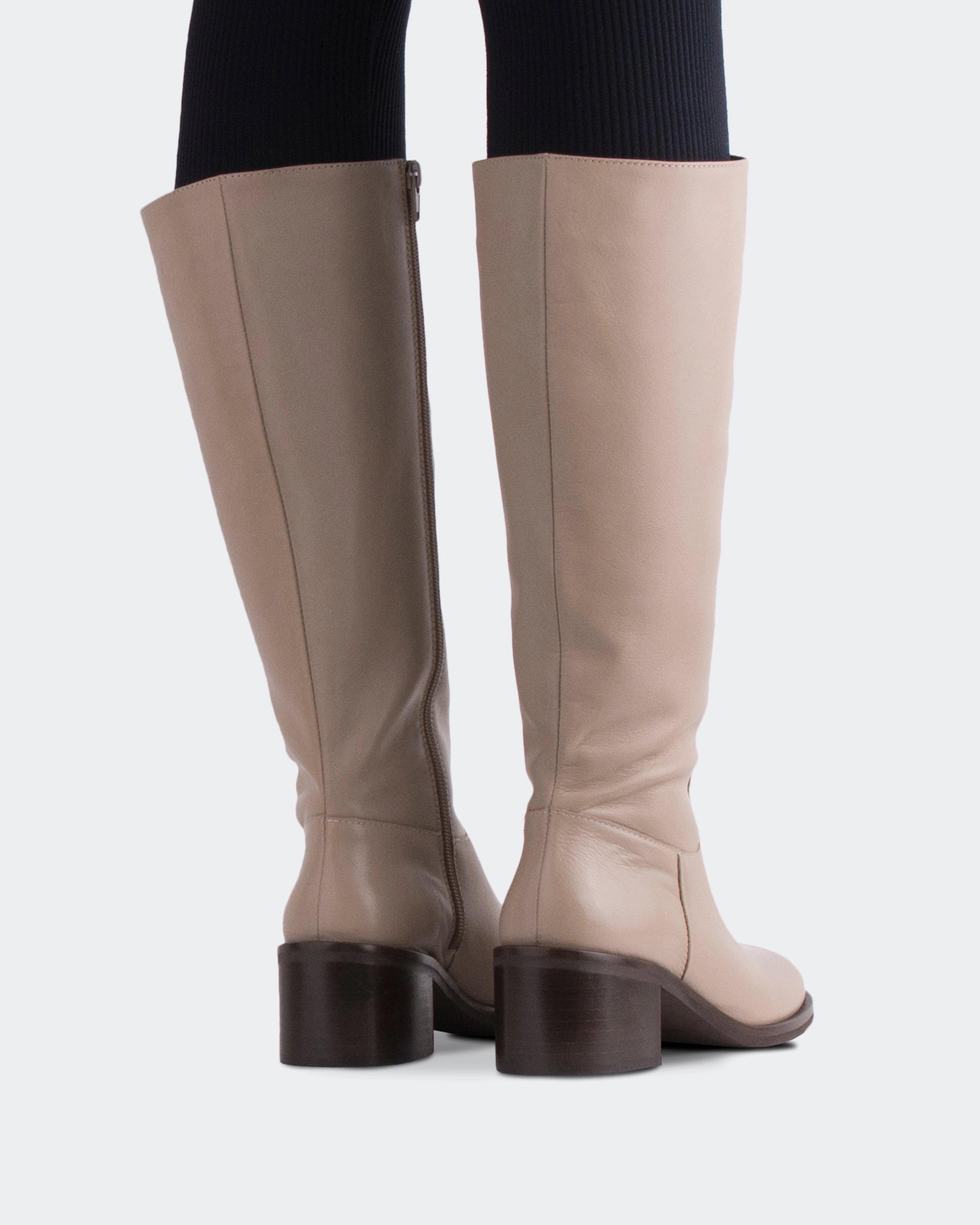 Svetlana Taupe Leather