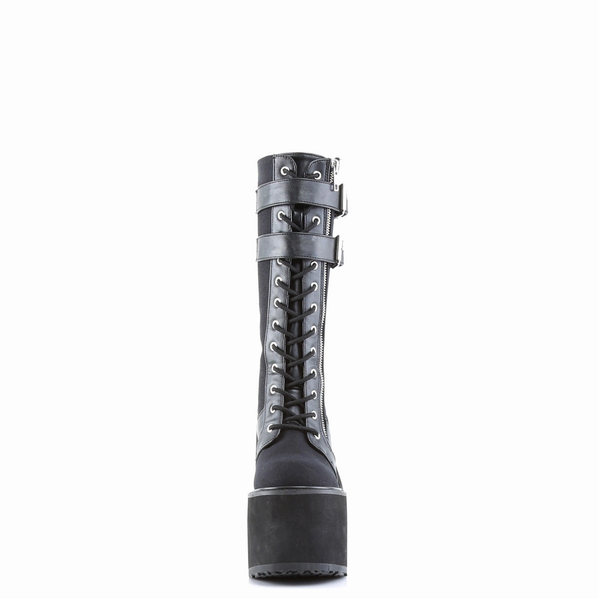 SWING-221  Black Canvas-Vegan Leather