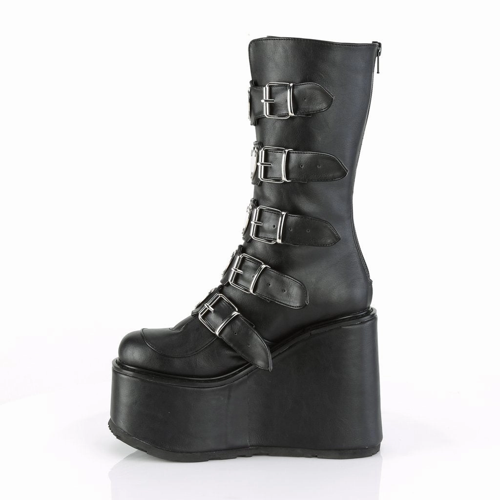 SWING-230  Black Vegan Leather