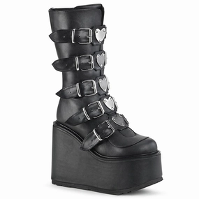 SWING-230  Black Vegan Leather