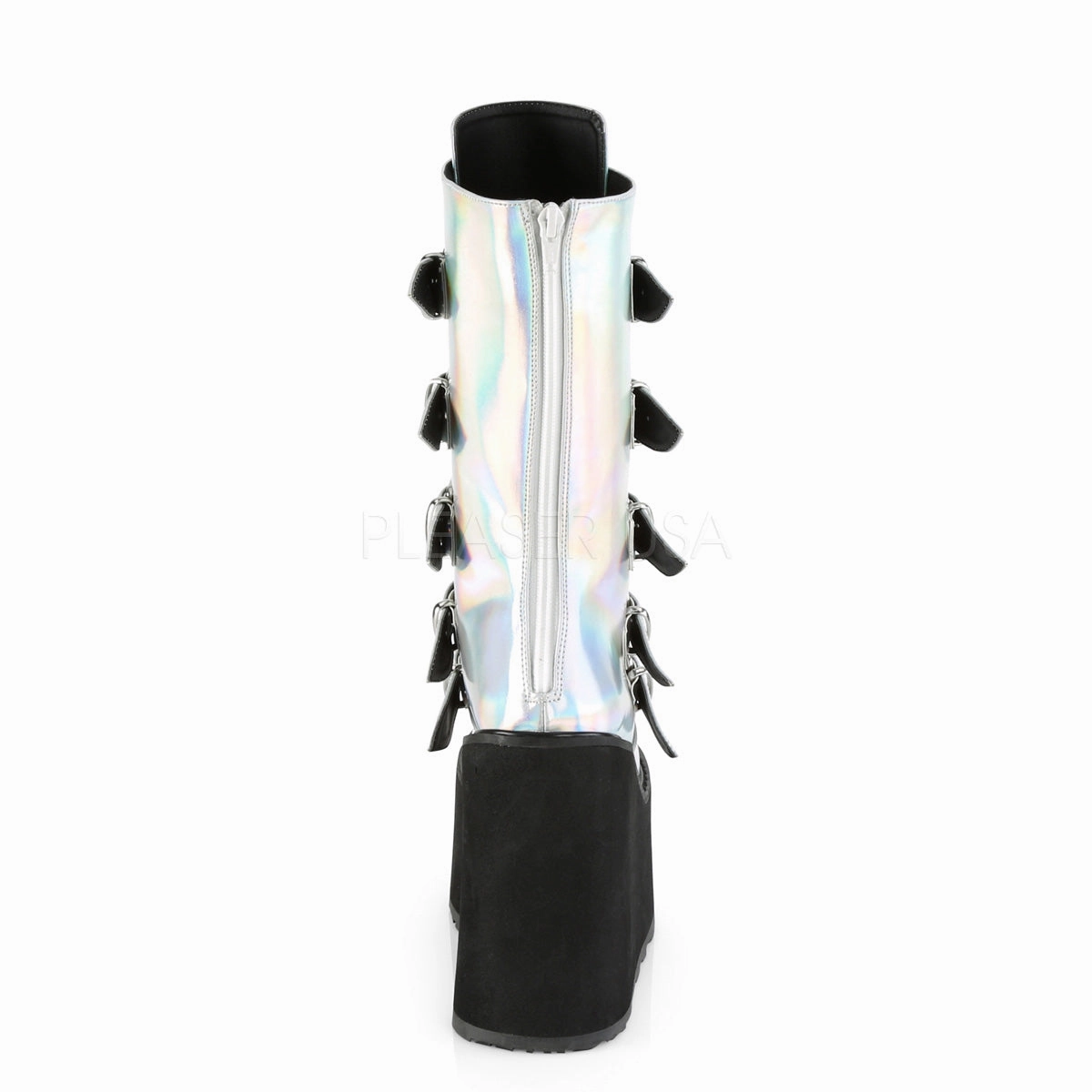 SWING-230  Silver Hologram Vegan Leather