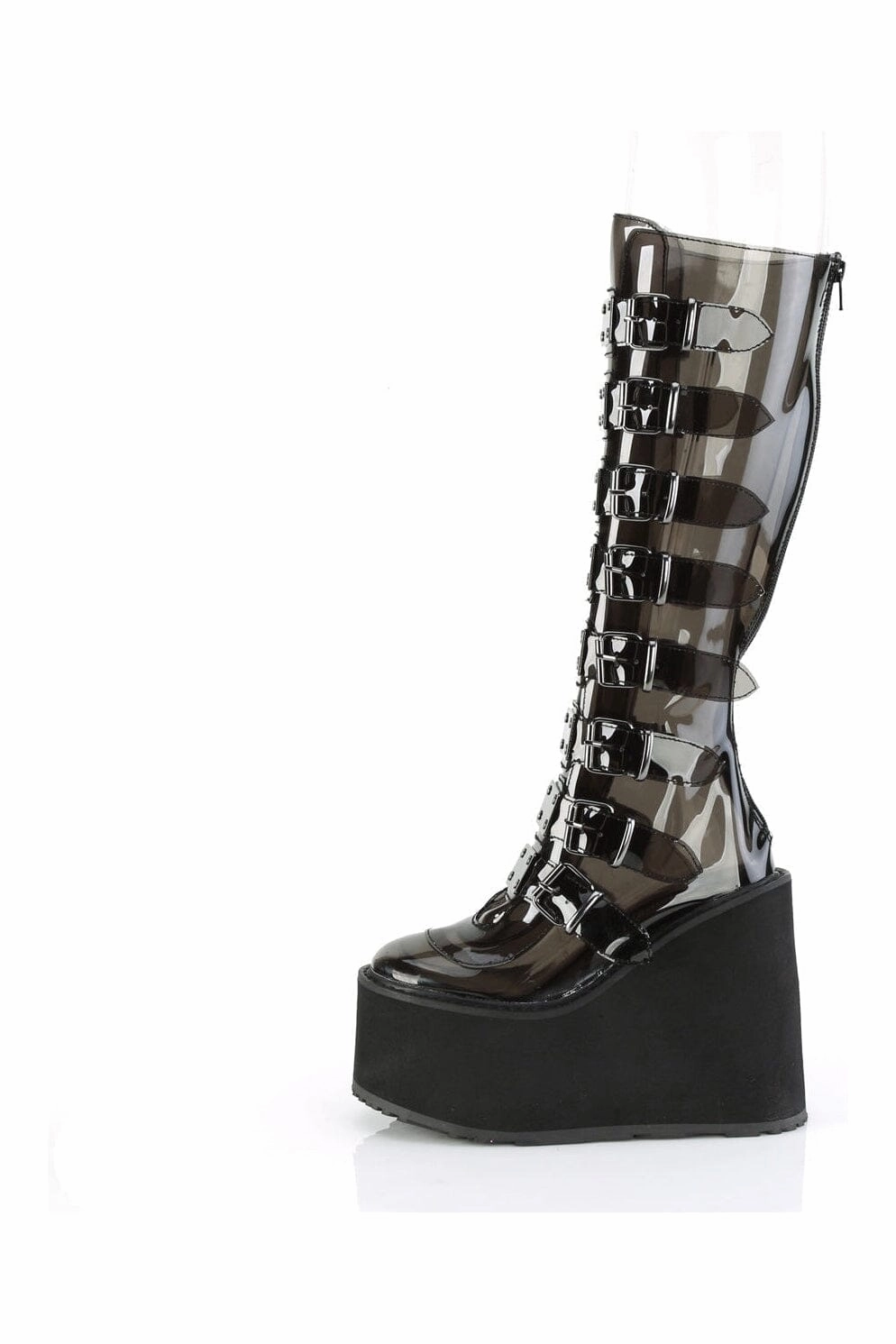 SWING-815C Black Smoke Knee Boot