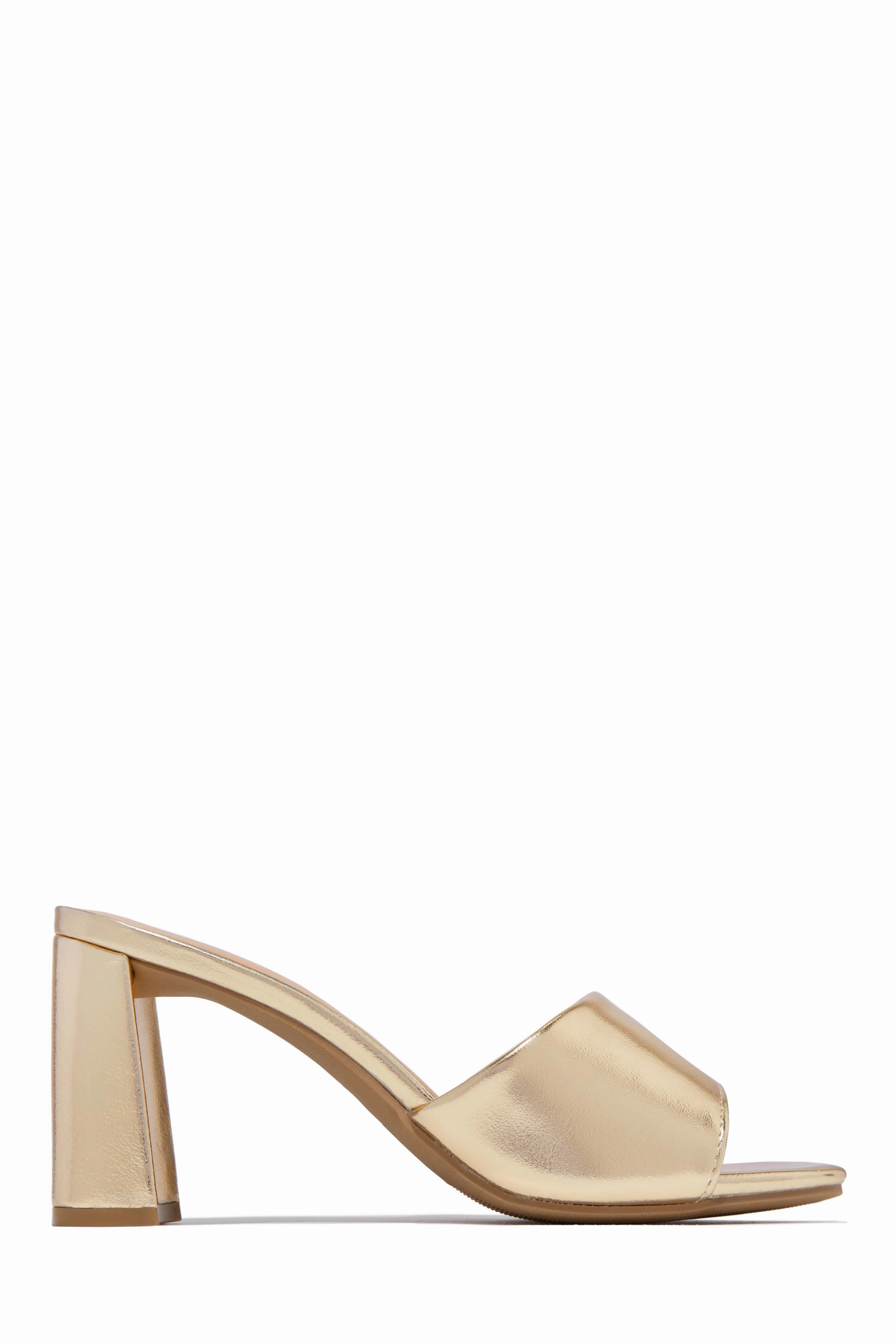 Sylva Block Heel Mules - Silver