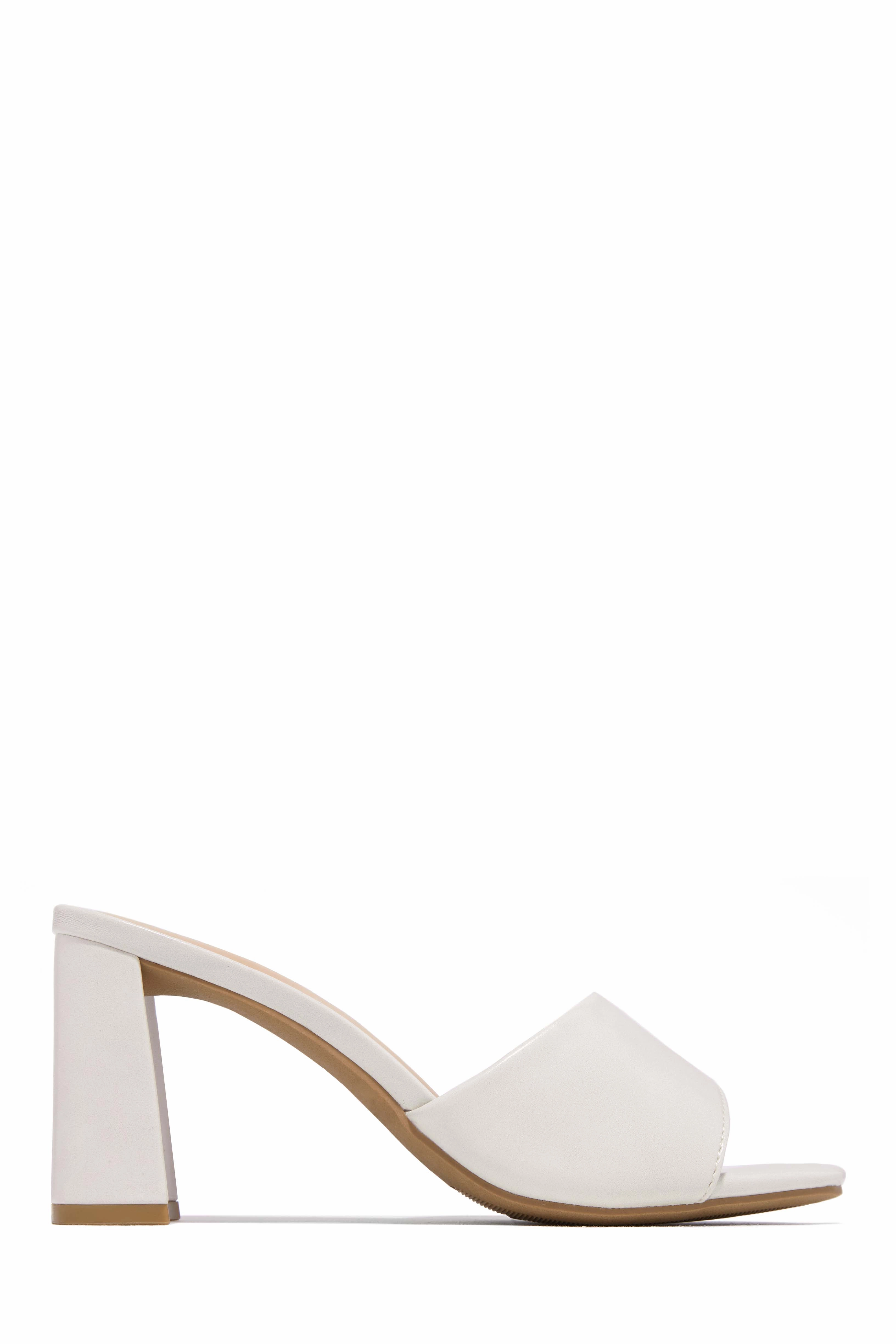 Sylva Block Heel Mules - Silver