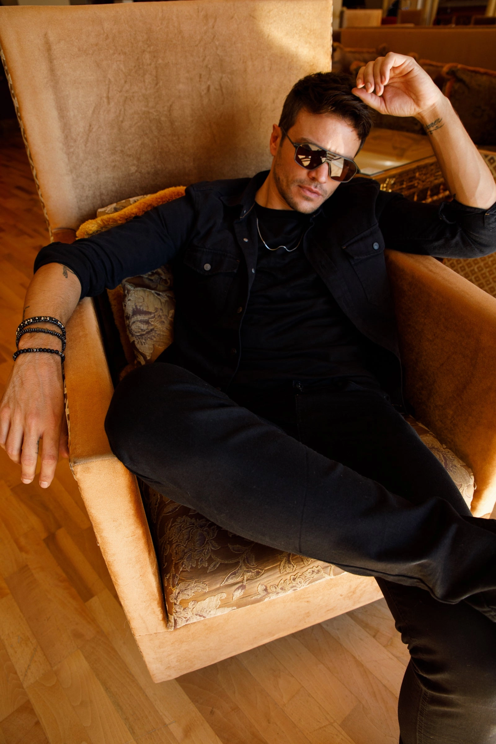 The Bothey Black Leather Cap-Toe Lace-up Men Boot with a Zipper Final sale!