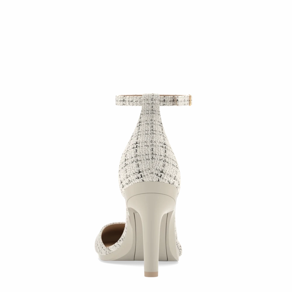 The Jocelyn - Bone Tweed 4 Stiletto - FINAL SALE