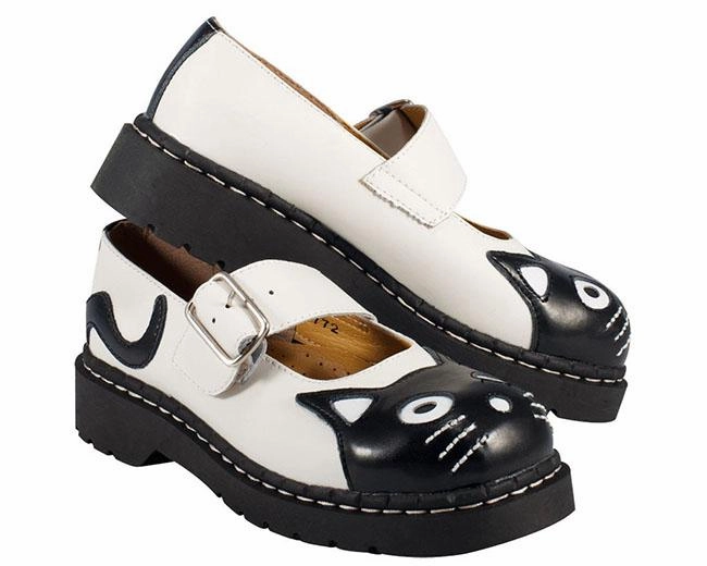TUK-T2006 Classic Kitty Mary Jane Shoes
