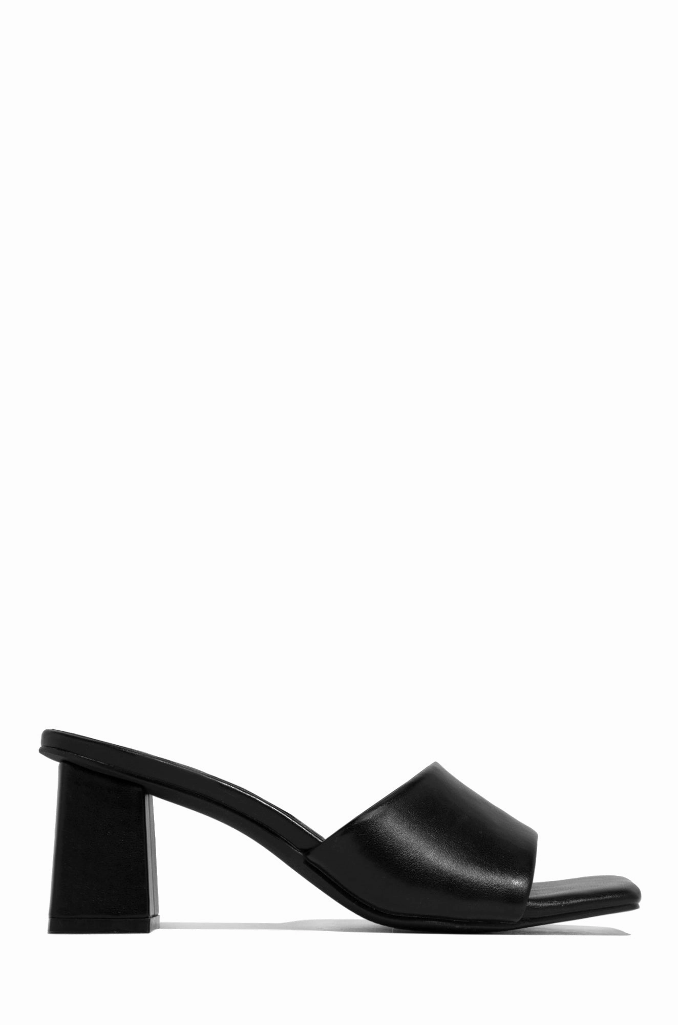 Valentine Block Heel Mules - Nude