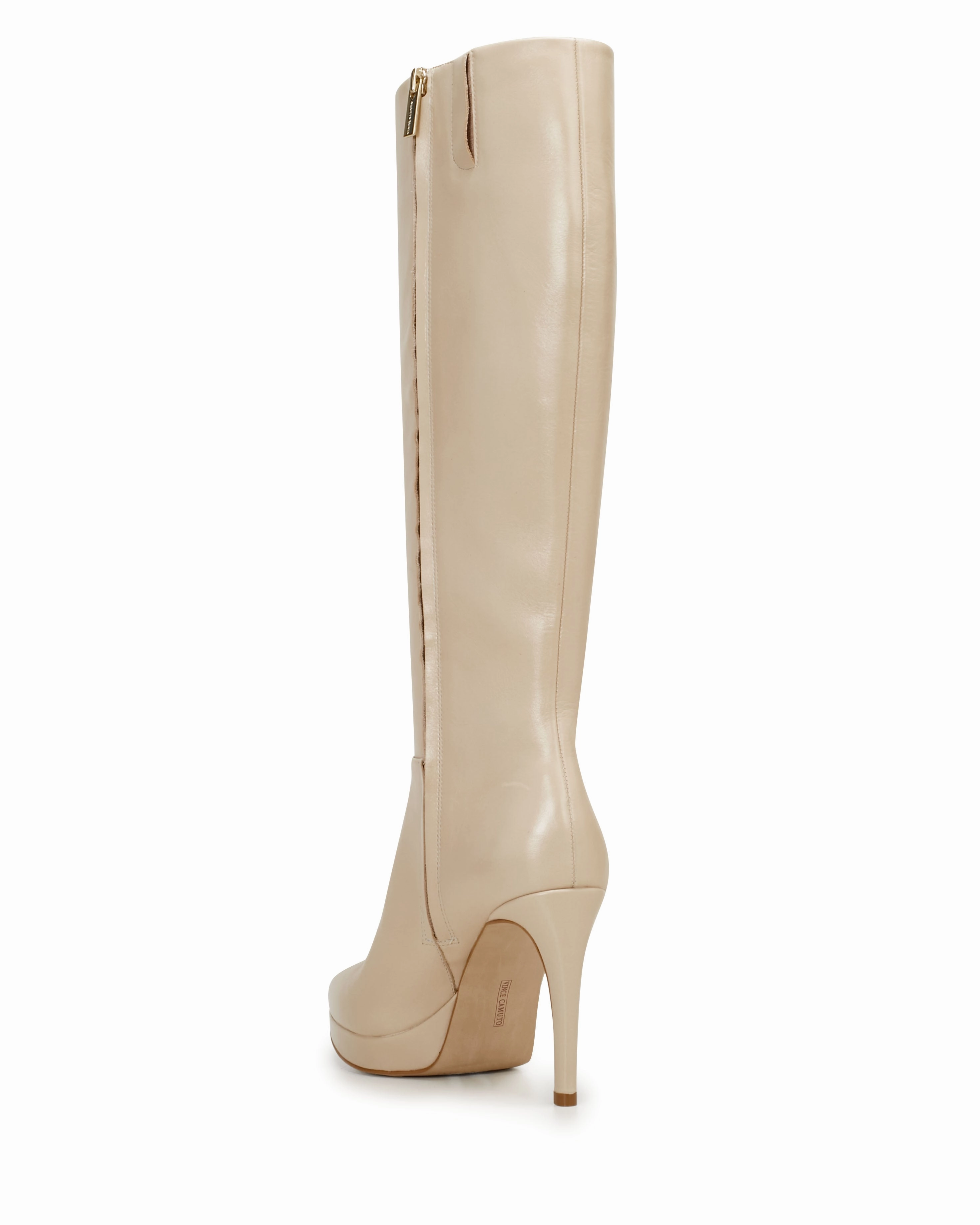 Valeria Wide Calf High Heel Boot