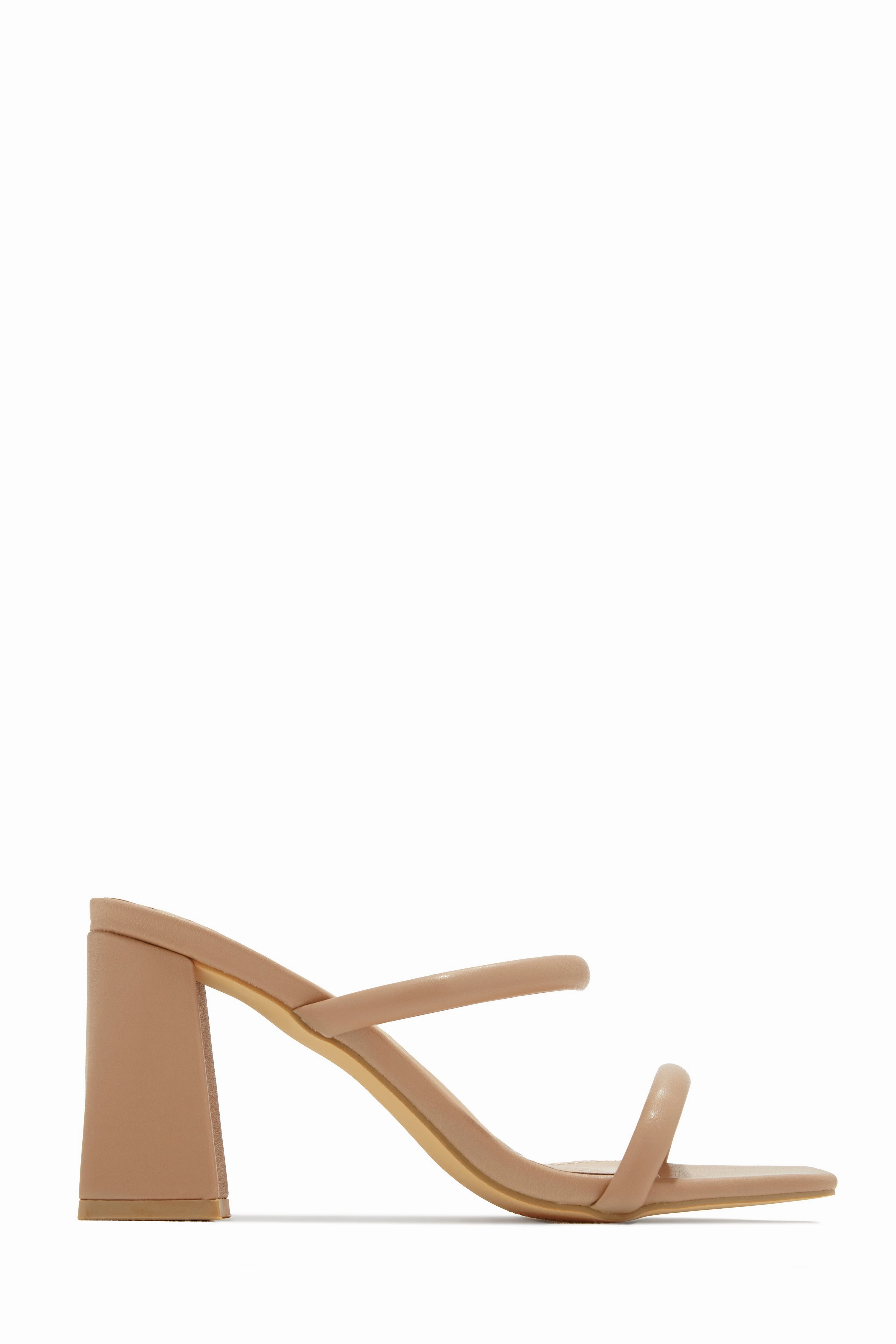 Yesenia Block Mid Heel Mules - Clear