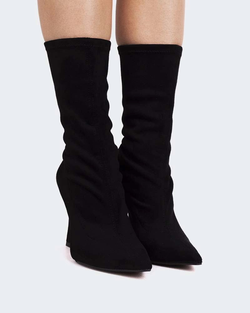 Èze Black Suede Stretch